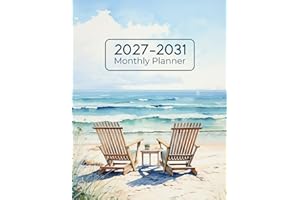 2027-2031 Monthly Planner: 5 Year From January 2027 To December 2031