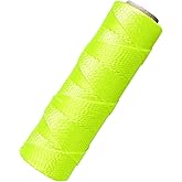 Mason Line String Line, 300 Ft Length Nylon Twine, 18 Braided Nylon String for Gardening Or Masonry Tools, Twine String for Gardening, Yellow
