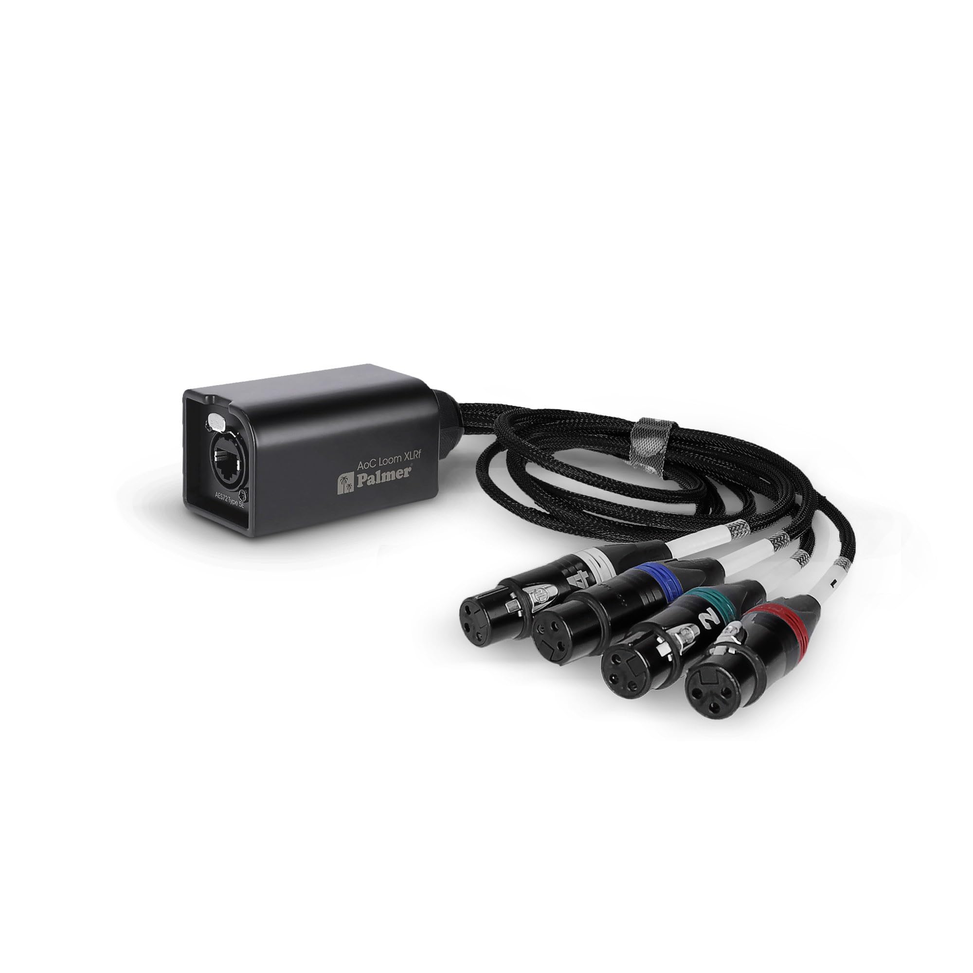 Palmer AoC Loom XLRf Audio over Cat multicore adapter cable from etherCON to 4 x XLR female