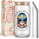 Suriel Tea Co Galss Cup,Bookish Gifts for Women,Friends,Sister,Librarian,Funny Booktok Mug Book Lover Gifts for Birthday,Christmas,Thanksgiving,Book Club Gift Velaris Tumbler Acotar Gift -60