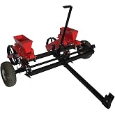 Field Tuff Corn and Bean Planter, Adjustable Row Width 14-36.6 Inch | Includes 13 Inch Pneumatic Tires for Depth Control, 15 Lb/0.22 Bushel per Hopper, Ground-Driven, Pin Hitch