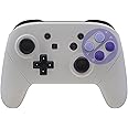 eXtremeRate Classics SNES Style Soft Touch Faceplate Backplate Handles for Nintendo Switch Pro Controller, DIY Housing Shell Grip and Buttons for Nintendo Switch Pro - Controller NOT Included