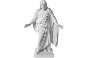 One Moment In Time S4 Christus Statue White Cultured Marble Hand Made Mormon LDS CTR