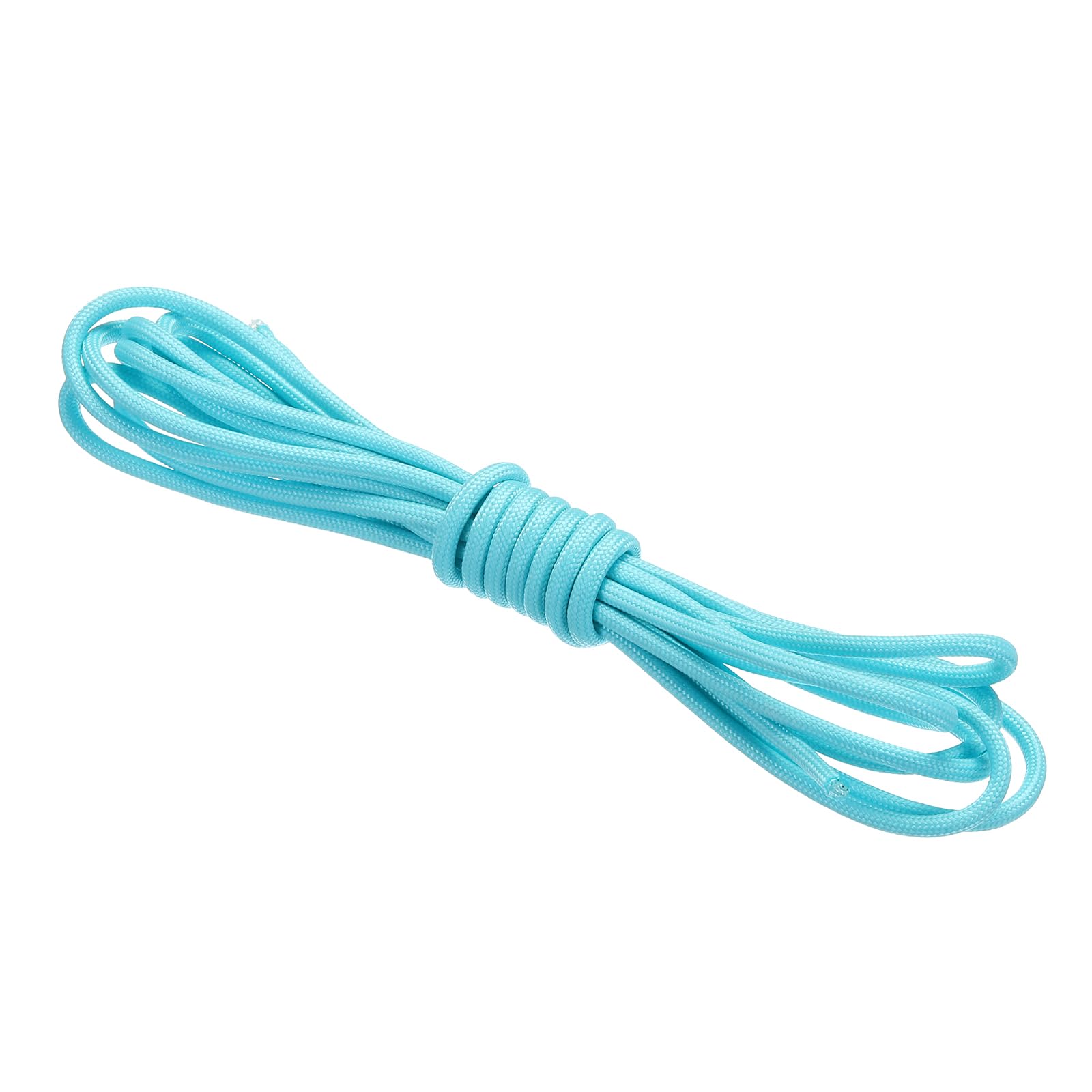 PATIKIL 10 Feet Glow in the Dark Paracord, 4mm Camping Paracord Rope 9-Strand Type 550lb Nano Cord Paracord for Camping Tent Tarp Hiking, Light Blue
