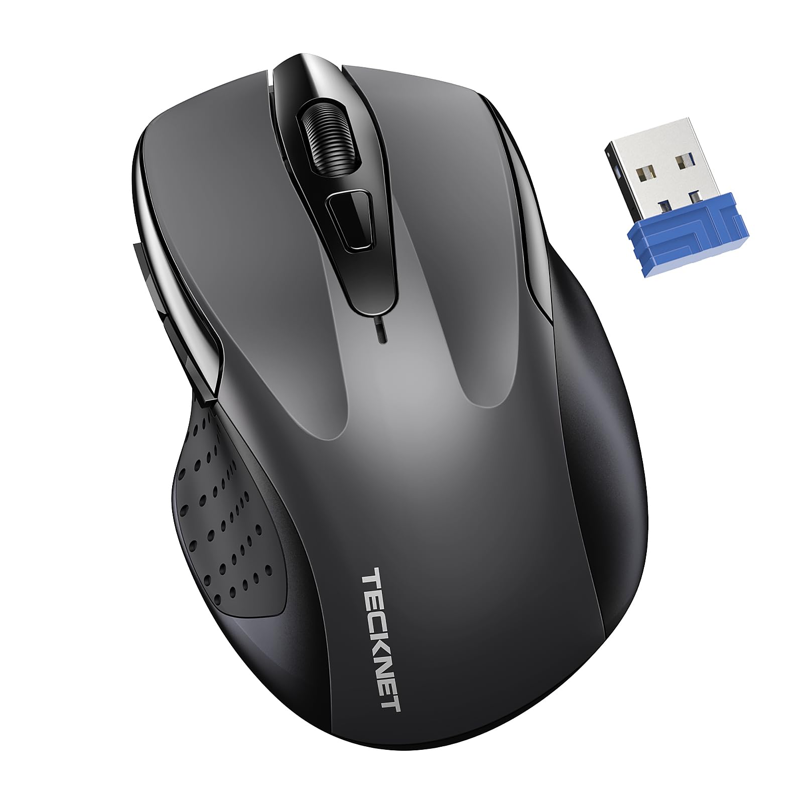 Photo 1 of TECKNET Wireless Mouse for Laptop, Silent Mouse Quiet Click, Computer Mice Wireless, 6 Adjustable 4000 DPI Computer Mice