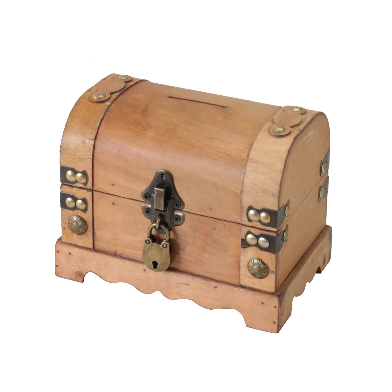 HMF 6414-50 Wooden Money Bank with Lock | 18,5 x 12 x 14 cm | Small | Namibia