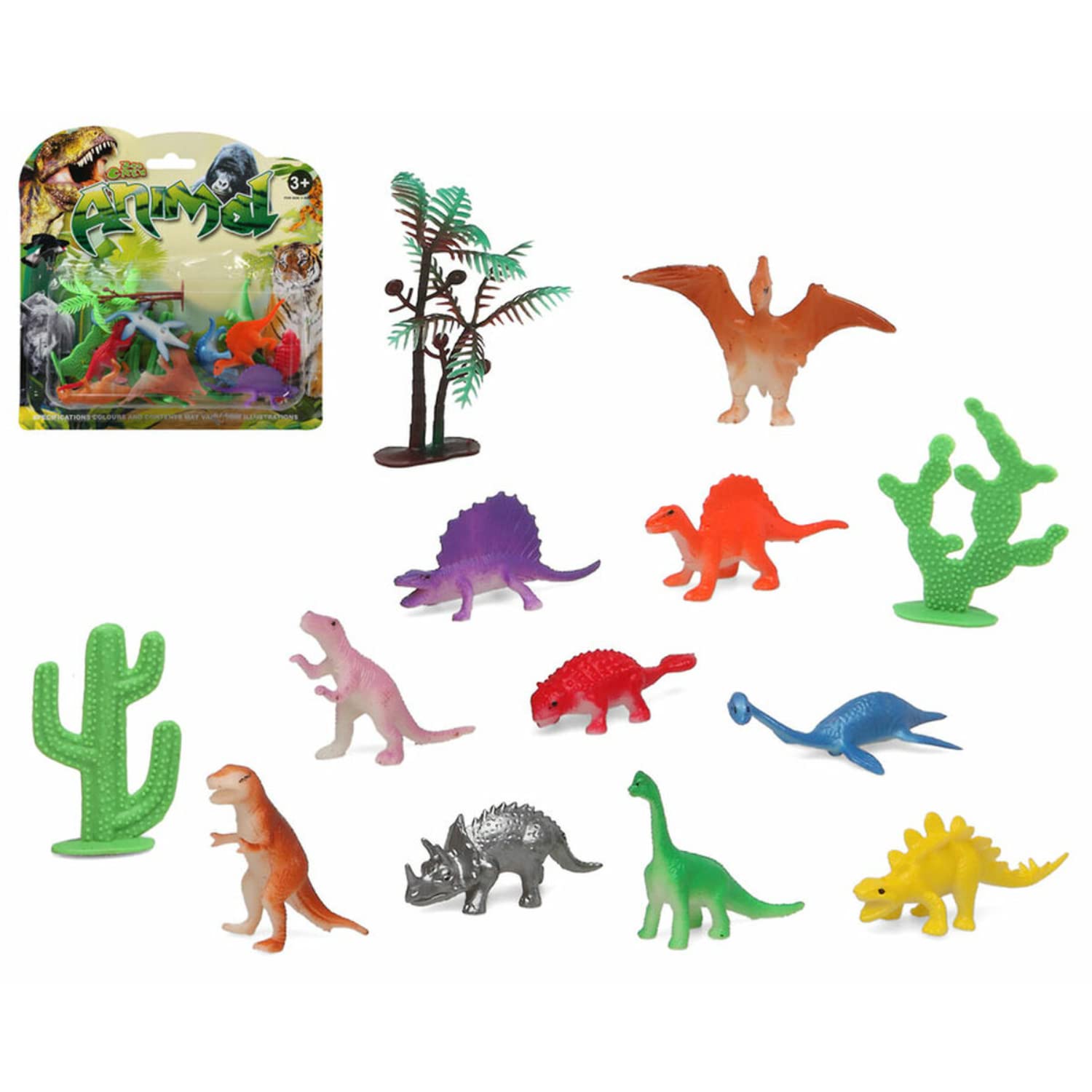 BigBuy Kids - Dinosaur Set, Multicoloured (S1130613)
