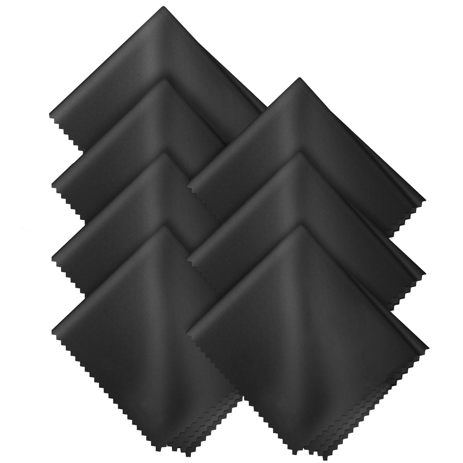 LetsSwipeThat 7x LARGE Microfiber Cleaning Cloths 12x12 inches (30x30cm) - For LCD Screens, Lenses, Tablets, Notebook, Spectacles, Cell Phone, TVs, Apple iPad, iPhone & Other Delicate Surfaces