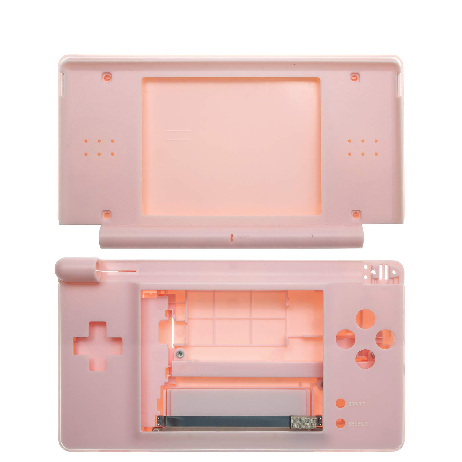 OSTENT Replacement Housing Shell Case Kit for Nintendo DS Lite NDSL | Full Repair Parts | Color Pink