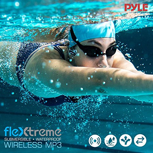 Pyle Upgraded Waterproof MP3 Player V2 Flextreme Sports Wearable