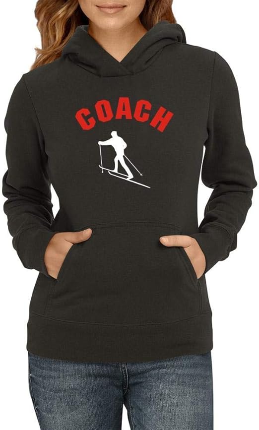 Idakoos Nordic Skiing Coach Women Hoodie Amazon.co.uk Clothing