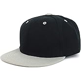 Armycrew Youth Kid's Two Tone Flat Bill Snapback Baseball Cap