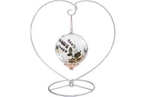 Elegant Ornament Display Stand & Flower Holder, Decorative Shelf for Home, Office, Wedding Decor (Silver Heart-shaped)