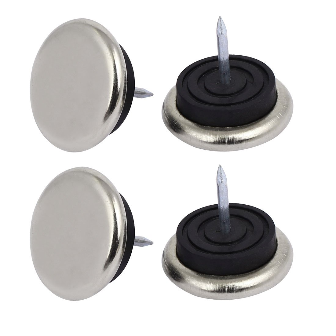 Sourcingmap Furniture Chair Table Leg Foot 32mmx28mm Glide Slide Nails Protectors 4pcs