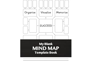 My Blank Mind Map Template Book: A Visual Thinking Notebook with Mind Mapping Templates to Improve Memory and Organize Though