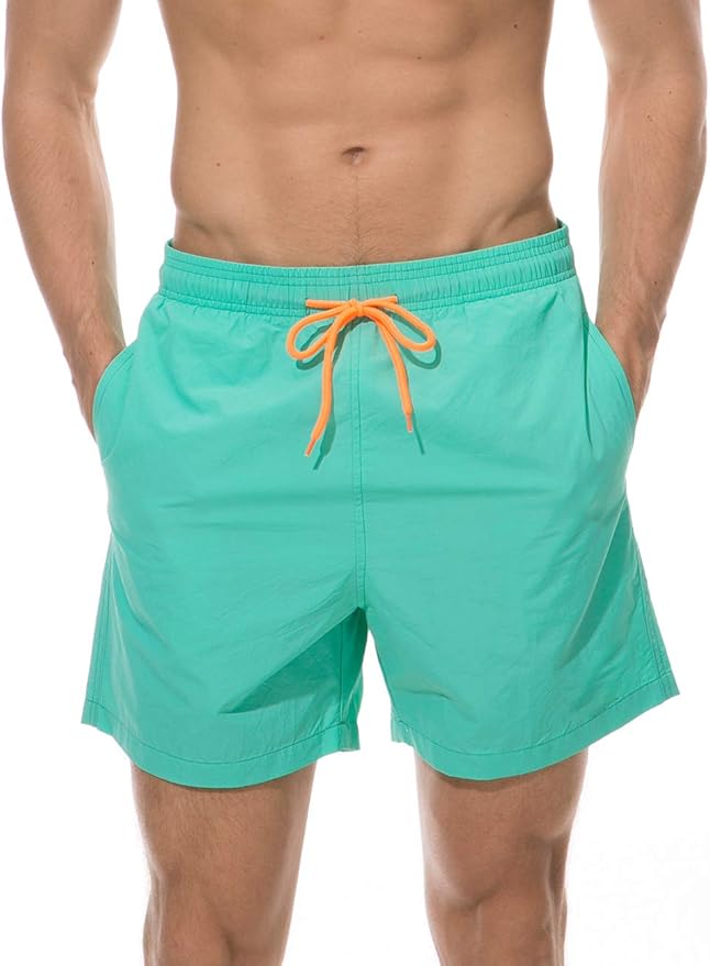Aivtalk Men's Quick Dry Swim Trunks Mesh Liner Bathing Suit Beach Short