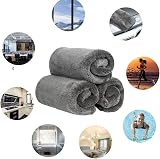 MAGIC WIPE Bathroom Drying Cloth XXL Microfiber 40x60 cm Black 2 pack view 8