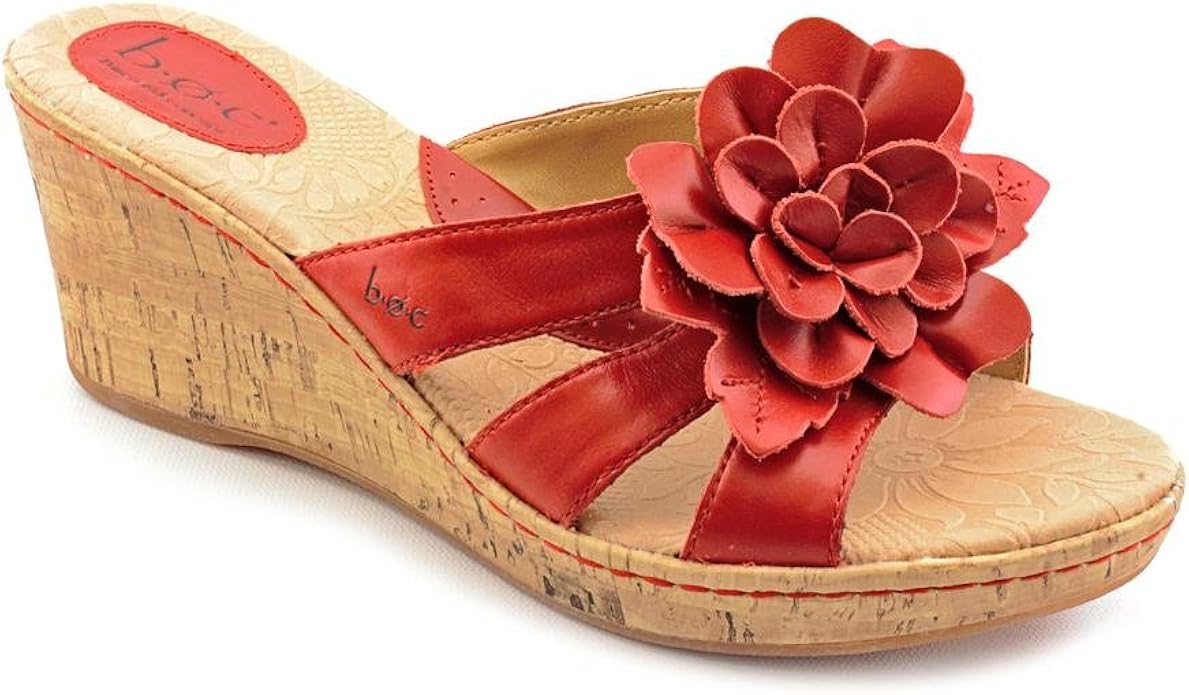 Born Concept Maci Womens Size 7 Red Open Toe