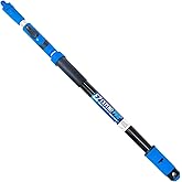 Unger Professional Lock-On EZ Extend Pro Telescopic Pole, Extension 2.6&rsquo; to 5.3&rsquo;, Telescoping Pole for Floor &amp; Surface Cleaning, Use with Lock-On Brushes and Broom Head Cleaning Tools, Indoor/Outdoor