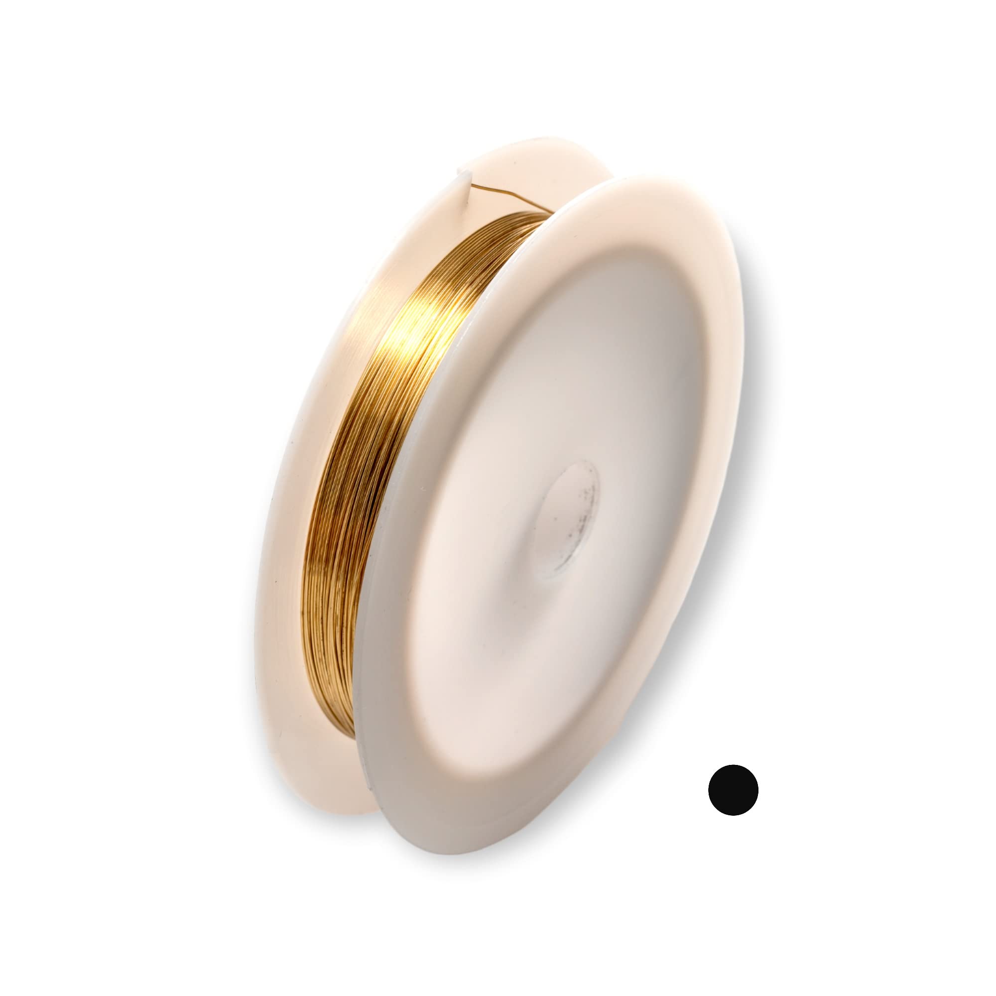 1 Ounce (125 Ft) Solid Red Brass Wire 28 Gauge, Round, Dead Soft - from Craft Wire