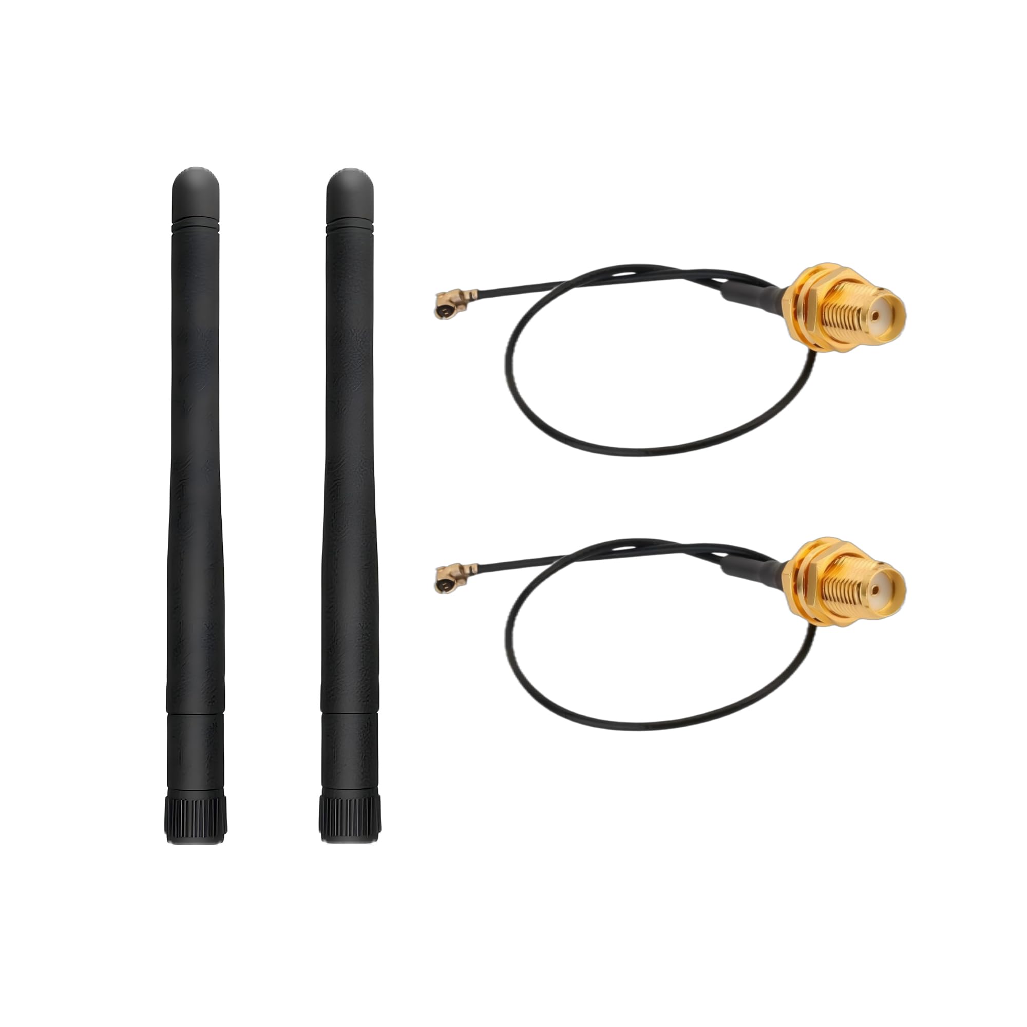 Photo 1 of 2 Pack 915MHz LoRa Antenna Indoor 3dBi Gain for Meshtastic LoRa Long Range Antenna, 10cm Omni SMA Male Black