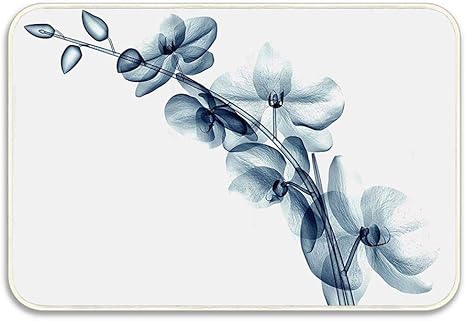 Amazon 蘭の花の現代的なx線イラスト目に見えない自然芸術的な写真玄関マット歓迎マット屋外玄関マット敷物用家庭用寝室ネオプレンゴム滑り止め 60x40cm 玄関マット オンライン通販