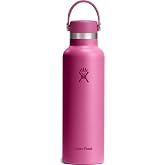 Hydro Flask Water Bottle - Insulated Stainless Steel - Non Spill, Leakproof in 21 Oz Reef Pink