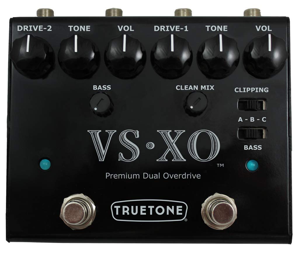 Truetone V3XO - V3 series - Premium Dual Overdrive guitar pedal ,Black