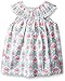 Mud Pie Toddler Girls' Sleeveless Smocked Neckline Sun Dress, Pink Butterfly, 4T