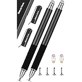 Stylus Pens for Touch Screens Stylus for iPad Stylus Pen for Tablet (Jet Black+Jet Black)