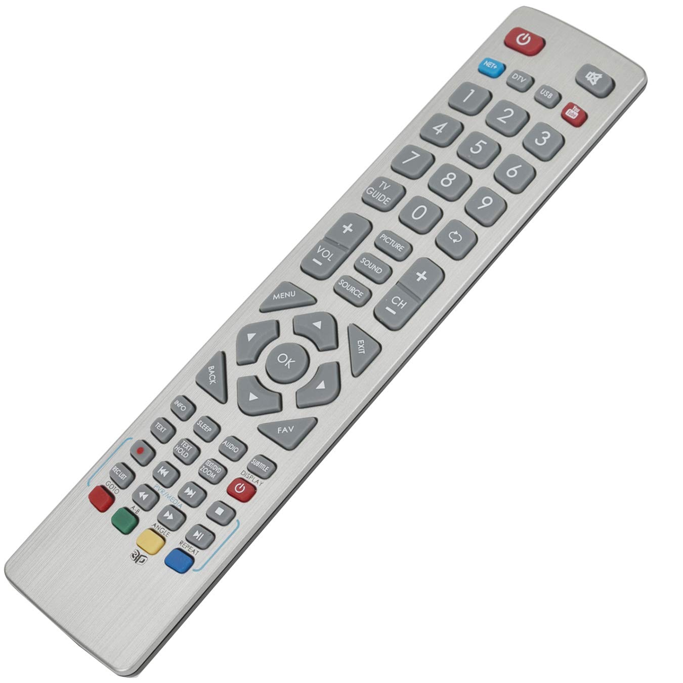 VINABTY SHWRMC0112 DR-0415 Replacement Remote Control Fit for LED TV LC-32CHE6241K LC-32CFE6241K LC-40CFE6241K LC-43CFE6241K LC-49CFE6241K LC-55CFE6241K