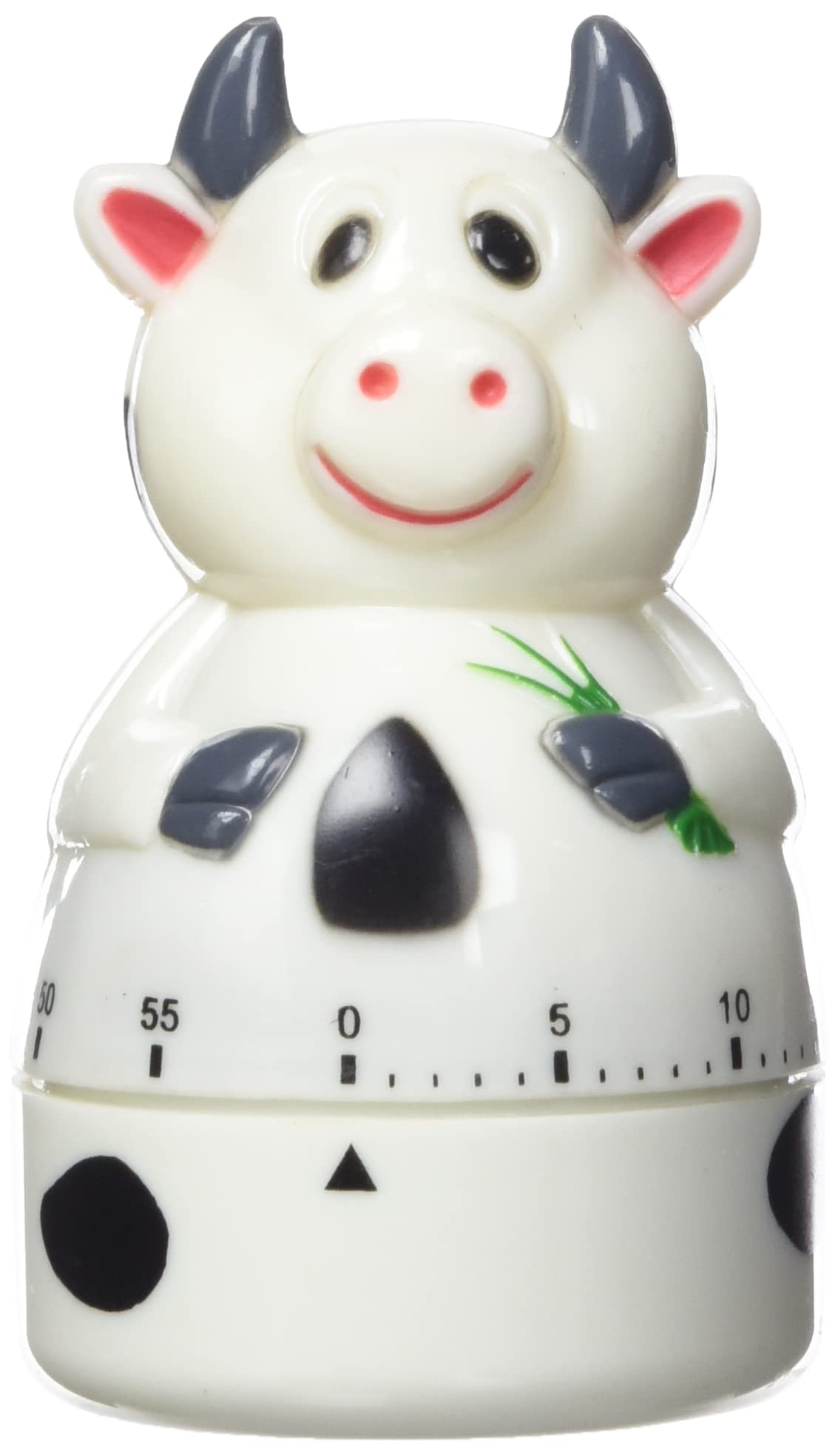 ADE TD1605 Mechanical Kitchen Timer. Cow shaped Time measurer. Plastic ABS. Acoustic signal after the timeout. Reliable egg timer.