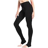 Yogipace Women's 34" High Waisted Goddess Extra Long Yoga Over The Heel Leggings with Pockets