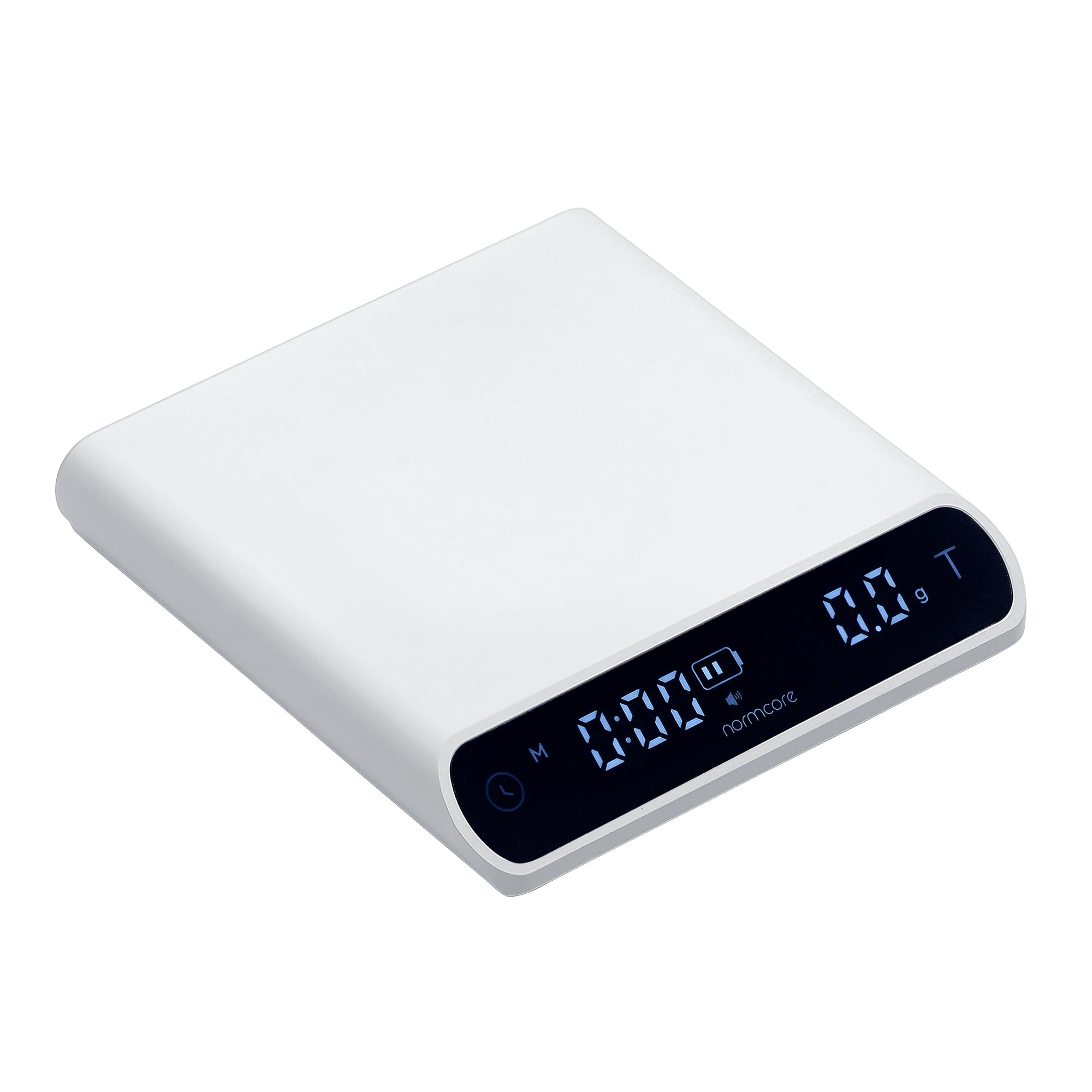 Photo 1 of Normcore Espresso Scale V3, Pour Over Drip Coffee Scale, Pocket Barista Scale with Timer, Anodized Aluminum Body with Back-Lit LCD Display, White