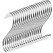 BEWISHOME S Shaped Hooks,20 PCS S Hooks for Hanging Clothes, S-Hooks Utility Hanging Hooks,S Shaped Silver Hooks Hangers for Kitchen Bathroom Bedroom Office, Chrome FYC02S
