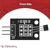 AZDelivery 5 x KY-035 Magnetic Hall Sensor Module Analog Arduino Compatible view 2