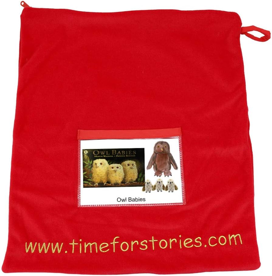 The Puppet Company Mummy and Baby Owl Storybook Set, Soft Jungle Animal Finger Puppets for Toddlers and Babies - Image 3