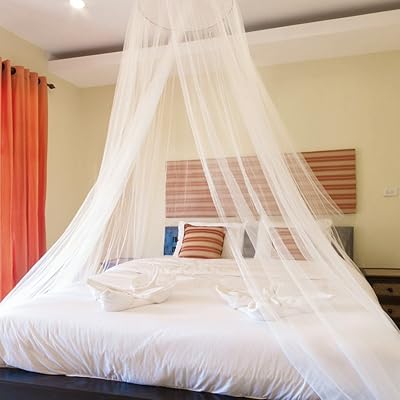 Blusea White Mosquito Mesh Net for Single to King Size Beds
