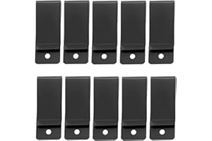 dophee 10Pcs Metal Belt Clip Holster Sheath Belt Clip Clasp Spring Hook Clamp Holders Versatile Buckle for Pockets Wallet Pou