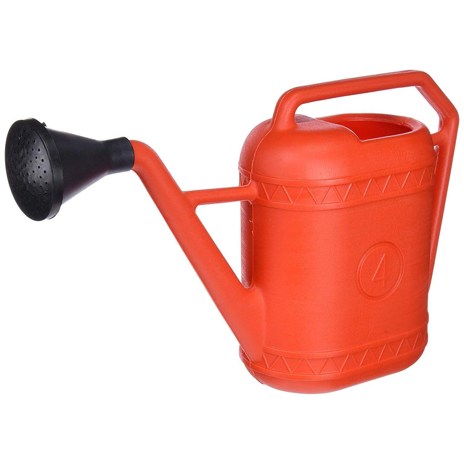 Saturnia 5080005 Watering Can, 4 Litres, Plastic- Assorted