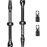 BUCKLOS Tubeless Presta Valve Stem 40/44/55/60/65/80/100mm | Tubeless Tire Valve Stems Kit with Valve Core Removal Tool,for Road/ MTB,Fit Most Bike Rims,Super Light Durable Aluminum Stem