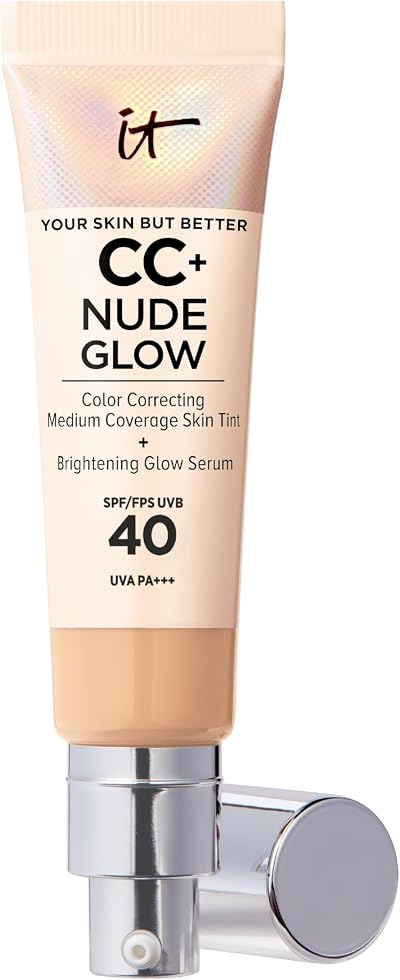 IT Cosmetics CC+ Nude Glow Foundation Medium 32ml Niacinamide Hyaluronic Acid