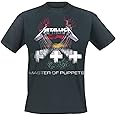 Metallica Unisex-Adults Official Master of Puppets T Shirt (Black), Large