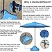 Xbrellas - High Wind Resistant Beach Umbrella Sand Base - 7.5 Round Patent Pending
