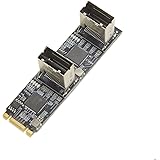 8 Port Non-RAID SATA III 6Gbp/s to M.2 B+M Key Adapter PCI-e 3.0 x2 bandwith