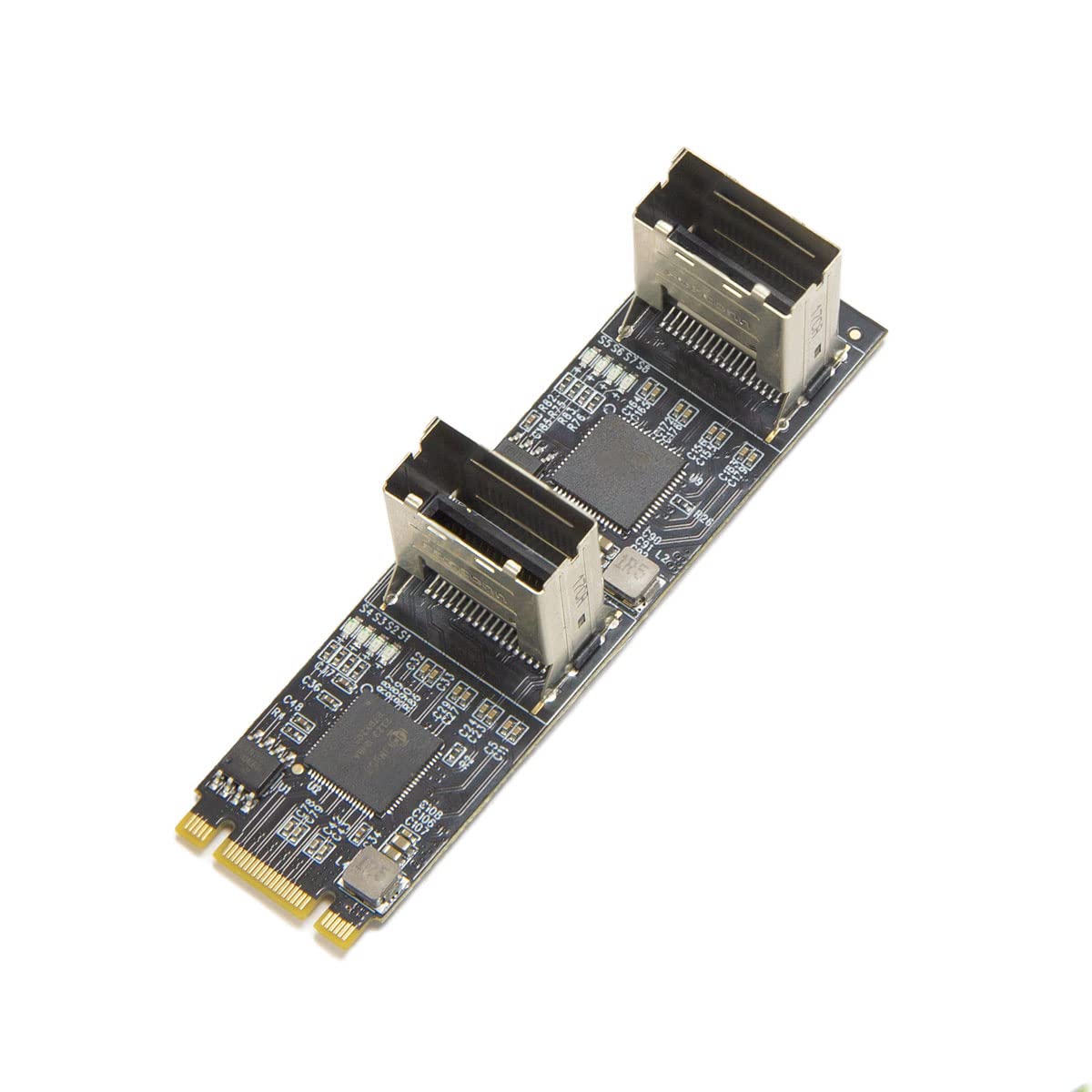 Photo 1 of 8 Port Non-RAID SATA III 6Gbp/s to M.2 B+M Key Adapter PCI-e 3.0 x2 bandwith