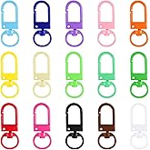 45 Pcs Small Metal Lobster Claw Clasps, Colorful 360° Swivel Snap Hooks Lanyard Clips for Keychains, Jewelry Making Connector, Purses, Bags, DIY Art Crafts,Key Rings Accessories, Mixed Colors