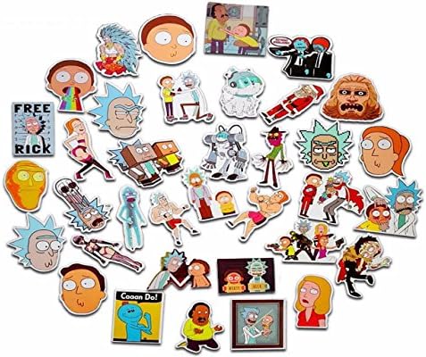 50 Hilarious Rick and Morty Decal Vinyl Stickers