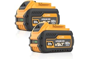 2Pack 9000mAh Replacement for Dewalt 20V 60V Max Flexvolt Batteries Compatible with Dewalt 20/60 Volt Lithium Battery DCB609 