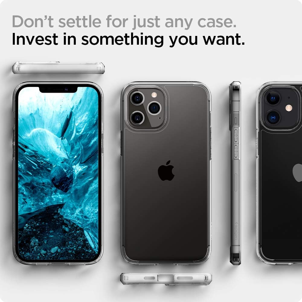 Spigen Ultra Hybrid Designed for Apple iPhone 12 Case (2020) / Designed for iPhone 12 Pro Case (2020) - Crystal Clear: Electronics